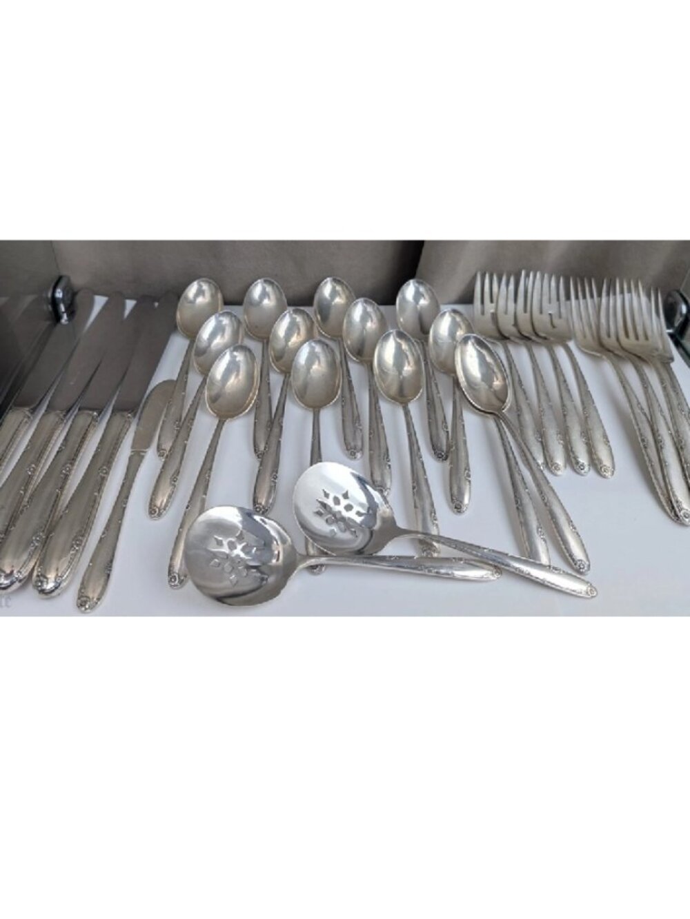 Vintage Towle "Madeira" Sterling Silver Flatware Set — 28 Pieces Total 1034g